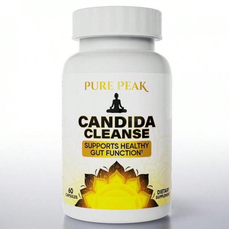 Herbal & Probiotic Blend - Candida Cleanse Capsules With Reishi Mushroom, Protease & Cellulase For Digestive Health And Yeast Overgrowth Control