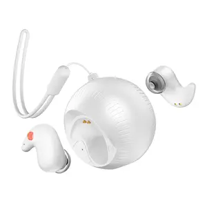R12 Mini Invisible Sleep Earbuds, Ergonomic Comfort Fit In-ear Headphones, Bluetooth 5.3, Noise Cancelling IPX5 Waterproof Wireless Earphones for Side Sleepers
