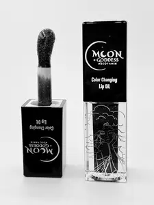 Black Color Changing Lip Oil - Moon Goddess Lip Stain Coconut Moisturize Nourishing Hyaluronic Acid Soothing lip changing Skincare Argan glittery lipgloss lip loss Shea Shea Butter tint