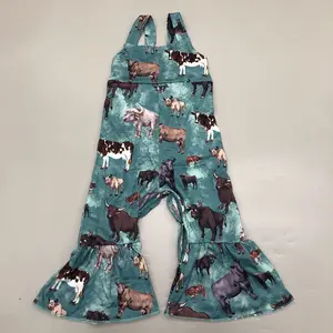 C Girl Summer Cow Jumpsuit Summer Overalls Girl Summer Clothing Farm Clothes