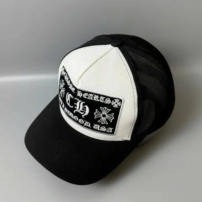 Chrome Hearts Baseball Hat for Men, Trucker Style Cap, Adjustable Mesh Back Everyday Streetwear Hat