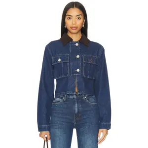 ALIGNE Ethan Denim Jacket in Mid Blue
