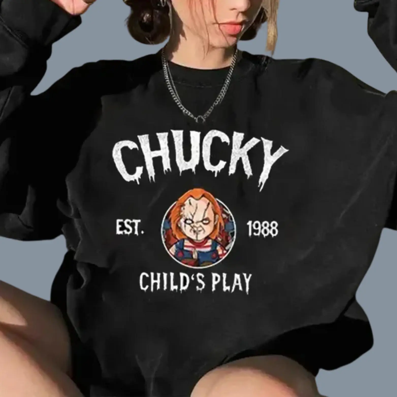Vintage Halloween Characters Sweatshirt, Halloween Movie Fan Gift, Characters Movie Crewneck, Fall Season