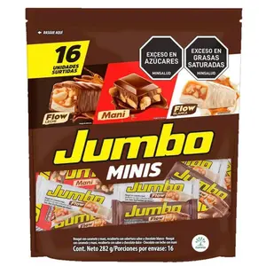 Jumbo Minis - 16 Assorted Chocolate Covered Nougat with Peanuts tiktok candy trend item
