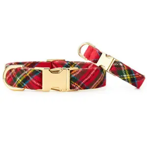 The Foggy Dog Collar - Tartan Plaid