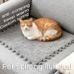 Water Absorbent Pet Feeding Mat, Non-Slip Washable Small Pad, Furniture Protector, Easy Daily Cleaning, Suitable for Cats Dogs Rabbits