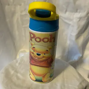 12oz Bear Kids Tumbler with Yellow and blue lid