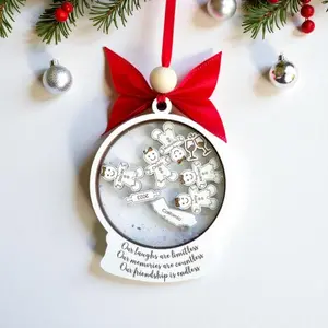 personalized friends ornament 2025, friends forever christmas ornament, custom friendship ornament, best friends christmas ornaments