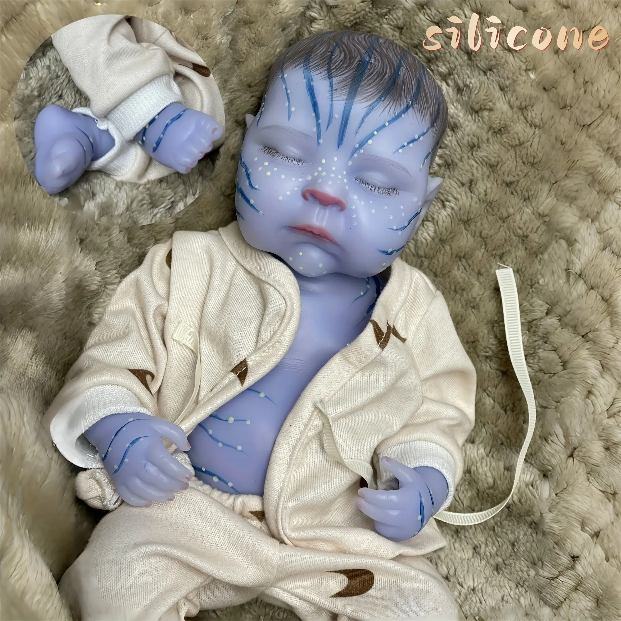 33 CM Handmade Painted Silicone Girl Reborn Dolls Exquisite Painting Full Body Soft Solid Silicone Reborn Dolls The Best Choice As Gifts