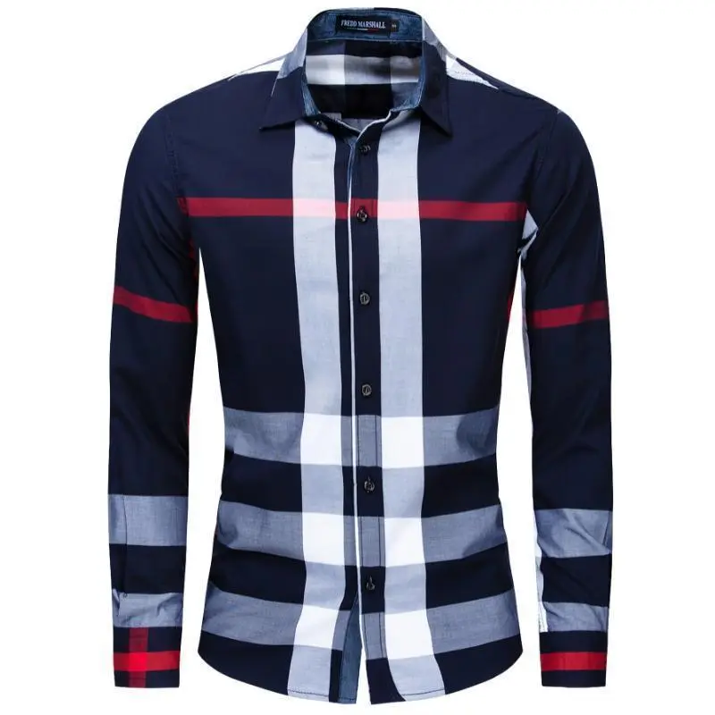 Men's Stunning Classic Plaid Button- Shirt| Long Sleeve with Chest Pocket, Machine Washable| Perfect for Outdoor & Casual Wear, effortless layering, chic everyday, refined casual