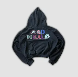 “#GOD HEALS” College Logo Hoodie, Sweatshirt, Shirt – Minimal Faith Statement Hoodie, Unisex Casual Streetwear