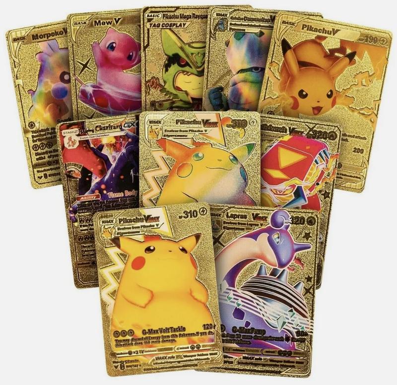 Pokemon Card Pack TCG Fan Art Lot of 55 Holographic Ultra Rare Gold Silver Black Rainbow