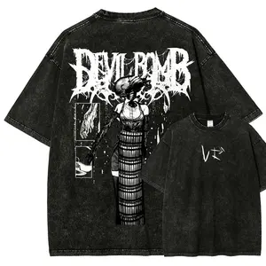 Chainsaw Man Reze Unisex Fit Washed T-Shirt4