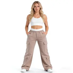 New model of 2026 Relaxed Fit Utility Joggers with Adjustable Waist track  uniform