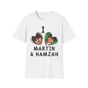 I love Martin & Hamzah Slushy Noobz Shirt Hamzah The Fantastic Noobs Unisex Heavy Cotton Tee Casual