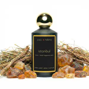 JoeJo + Nebria Istanbul Linen & Room Spray — Amber Crystal, Vetiver & Oud Musk | Luxury Home Fragrance | 100ml