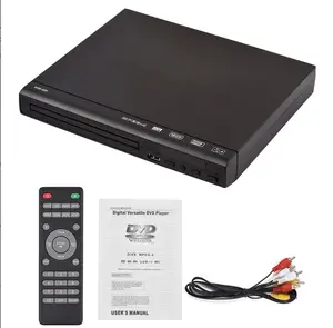 Upgraded DVD-225 Home DVD Player with USB 2.0 Port High 720p Picture Quality Compact Design Remote Control AV Output for DVD CD SVCD VCD MP3 CD-R CD-R/W