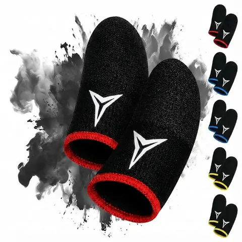 Conductive Finger Sleeves - Unisex Elastic Design Gaming Console Accessories, Extremely Thin Breathable Quick-Drying Fiber, Lightweight Soft Anti-Sweat Finger Pads for Smartphones, All Touchscreens & Touch Sensor Crisp Taps