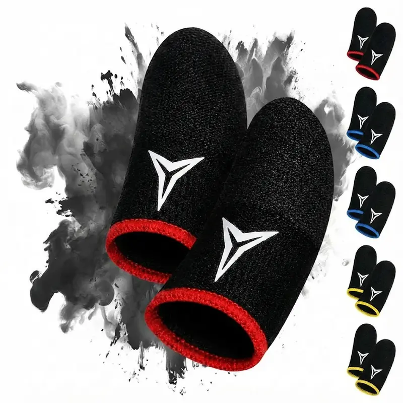 Conductive Finger Sleeves - Unisex Elastic Design Gaming Console Accessories, Extremely Thin Breathable Quick-Drying Fiber, Lightweight Soft Anti-Sweat Finger Pads for Smartphones, All Touchscreens & Touch Sensor Crisp Taps