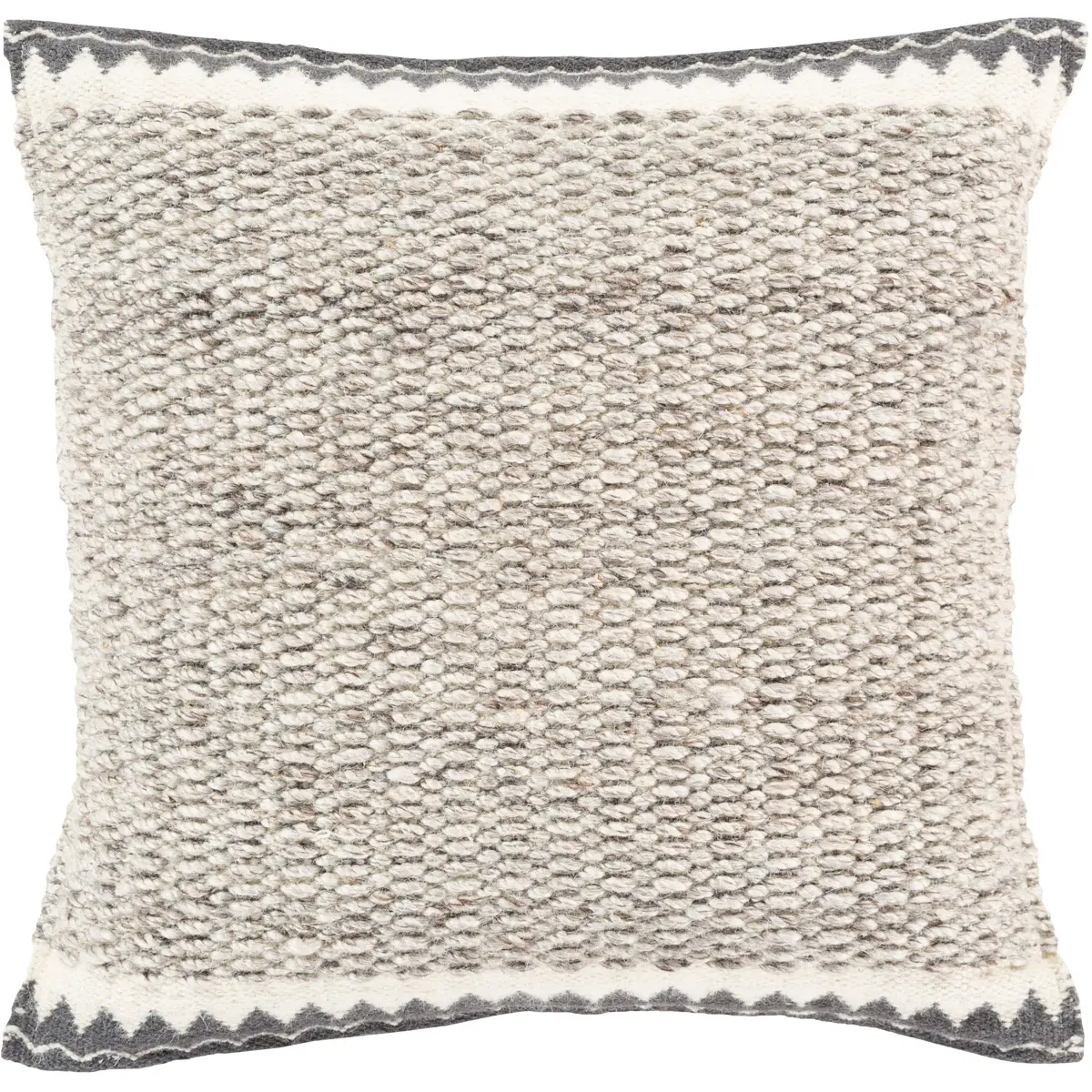 Livabliss FAO003-2222P Square Size 22x22 in. Meticulous Weave Wool Cotton Faroe Pillow Kit, Multi-Color, Durable, Rustic Inspired Charm, Rustic Look