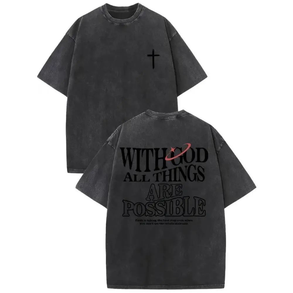Washed Cotton Tee-Black-B