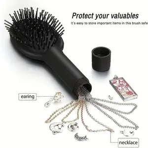 Hair Brush Safe Box, 1 Count Diversion Safe Hair Brush with Comb To Hide Money Cash Jewelry, Safe Stash Secret Container, Home Organizer