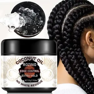 Coconut Oil Hair Edge Control, Strong Shaping Hair Gel, Strong Hold Gel, No Residue Hair Styling Gel, Hair Care & Styling Product for Women & Men, Haircare