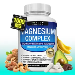 Multi Pack Selection Magnesium Complex 8 in 1 Magnesium Supplement 90 Vegan Capsules Each USA Made