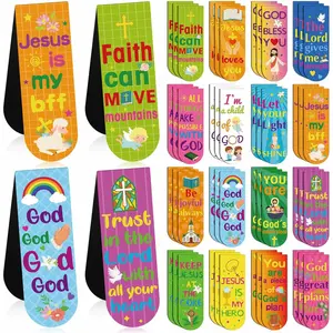 48 count Christian Bookmarks Bulk  Verse  Bookmarks Christian Gifts Religious Inspirational  Book Marker for Sunday School Activities Classroom  Reading Supplies