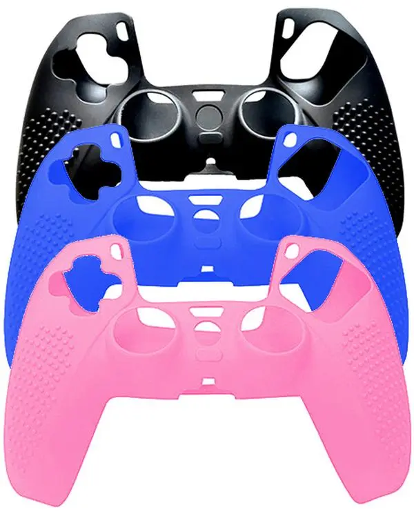 Nakedcellphone Grip Series Compatible with PS5 Controller Case, Soft Silicone Rubber Skin Cover