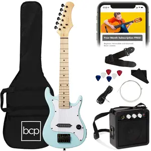 Best Choice Products 30in Kids Electric Guitar Beginner Starter Kit w/ 5W Amplifier, Strap, Case Best Choice Products 30in Kids Electric Guitar Beginner Starter Kit w/ 5W Amplifier, Strap, Case