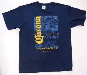 Vintage Corona Beer Find Your Beach T-Shirt Men's LG Playa del Carmen Mexico