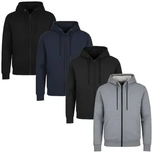 Men??s 3 Pack Fleece-Lined Full-Zip & Pullover Hoodies
