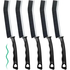 5 Pcs Crevice Cleaning Brush Multifunctional Hard Bristle Gap Cleaning Brush Tool, Gap Brush Suitable for Bathrooms, Kitchen Surfaces, Windows Groove and Faucets