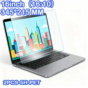 2PCS 16Inch Laptop Screen Protector 16:10 Anti Glare Matte Blue Light Filter PET Soft Film FOR Samsung Huawei Lenovo Acer BenQ Toshiba etc Not Laptop