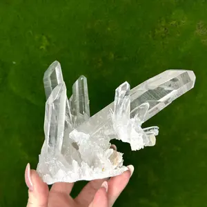 LEMURIAN CRYSTAL CLUSTER | Clear Quartz Crystals | Raw Crystal Specimen | Crystals of Arkansas | Home Decor