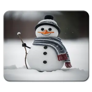 Christmas Mouse Pad, Square Mouse Mat Design with Non-Slip Waterproof Rubber Base Computer Mouse Pads for Wireless Mouse Desktop Computer PC and Laptop, Mousepad Christmas