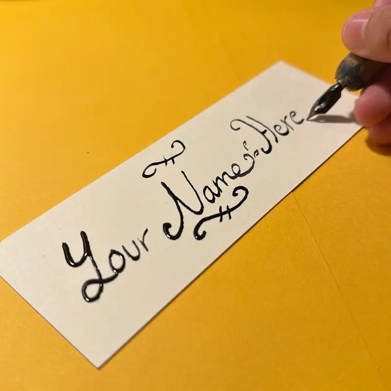 Personalized Name Bookmark - 2 in X 6In Customizable Bookmark for Books and Journals