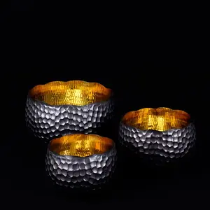 Rico & Plato Copper Bowls - Black Accent (Set of 3)