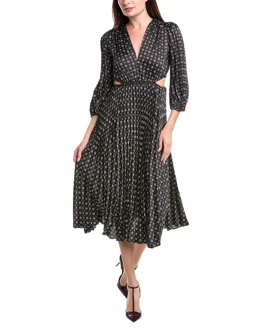 Sandro Pleated Midi Dress