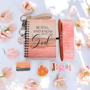 Be Still and Know I am God Mother Day Bundle Notebook with Pen Bookmark Keychain Keyring
