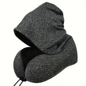Ultra-Comfort Travel Neck Pillow - Soft Memory Foam Cushion, Reversible, Compact with Storage Bag, Ideal for Long Flights, Daily Use