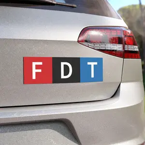 FDT Car Magnet, Subtle FDT Bumper Magnet Anti Trummm, Anti Elon Anti MAGA, Democrat Liberal