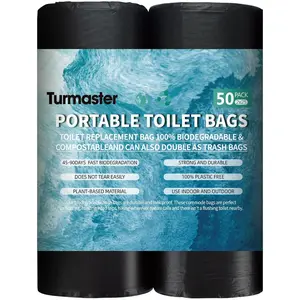 25/50 / 75 Pcs Portable Camping Toilet Bags,5 Gallon Compostable Toilet Replacement Bags for camping toilet, portable potty bags for Outdoor Camping