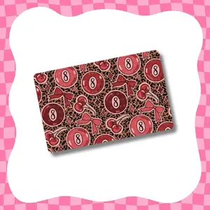 Cherry Eight Ball Card Skin- Super Cute & Durable Vinyl Sticker- Water-Resistant & Versatile for Various Card Sizes, Front Sticker Only