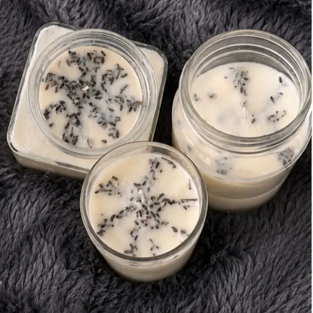 Lavender-Vanilla Aromatherapy Candle - Essential Oil Infused for Relaxation, Health & Alternative Therapy Support Therapeutic Wellness