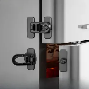 Oven Door Lock, Easy Rotate No-drill Installation Safety Latch for Kitchen Cabinets and Microwaves, Home Accessories