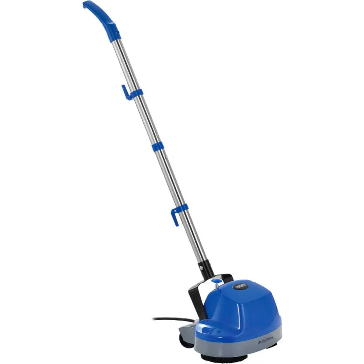 Corded Global Industrial Mini Floor Scrubber with Floor Pads, 11" Cleaning Path, 9.5 lbs, for Cleaning in Tight Areas, Deep Cleaning Grout, Tile, Heavier Soils