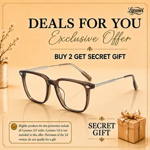 Lyrasses 2.0 Diamond-shaped Design Tea Tint Anti-Blue Light Glasses, Blue Light Blocking Anti-Eye Strain, Trendy Unisex Fashion Frames, Lightweight Daily Wear, Daily Accessory, Anti Eyestrain Eyewear, Ideal Gift Idea, No-Makeup Essential