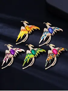 Phoenix Rebirth Eco-Friendly Brooch, Fashionable Boho Style Pin, High-End Luxury Lapel Flower, All Seasons Accessory